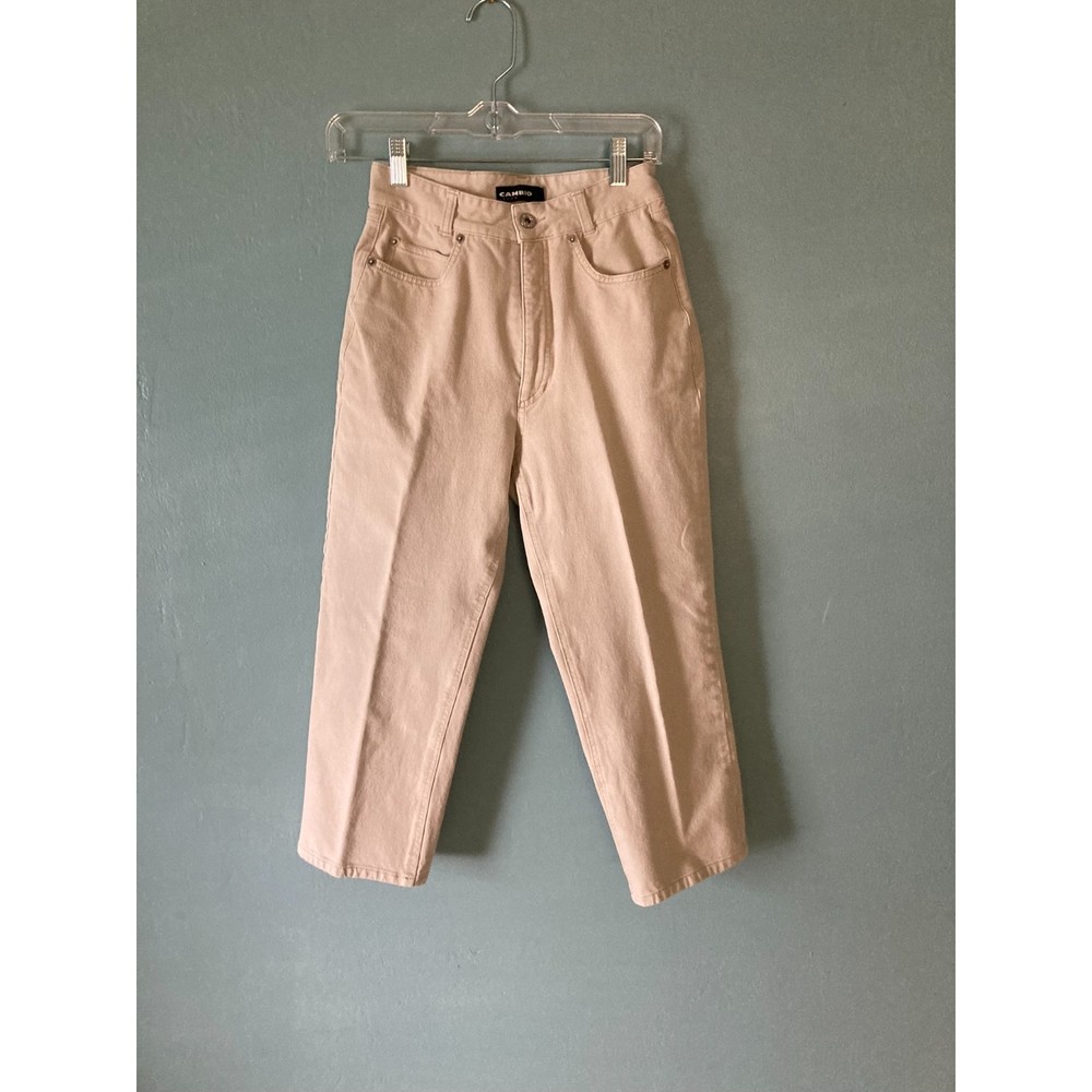 Cambio women's khaki jean crops size 6 inseam 21"